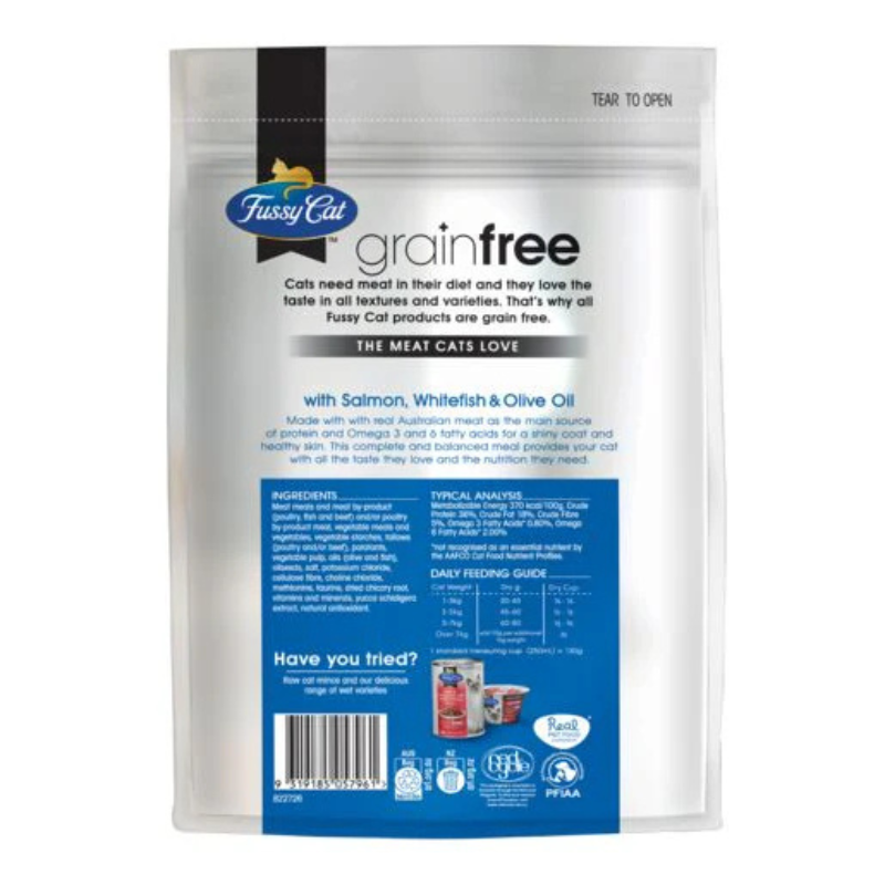 Fussy Cat Salmon WhiteFish Olive Oil - Go Raw Pet Products