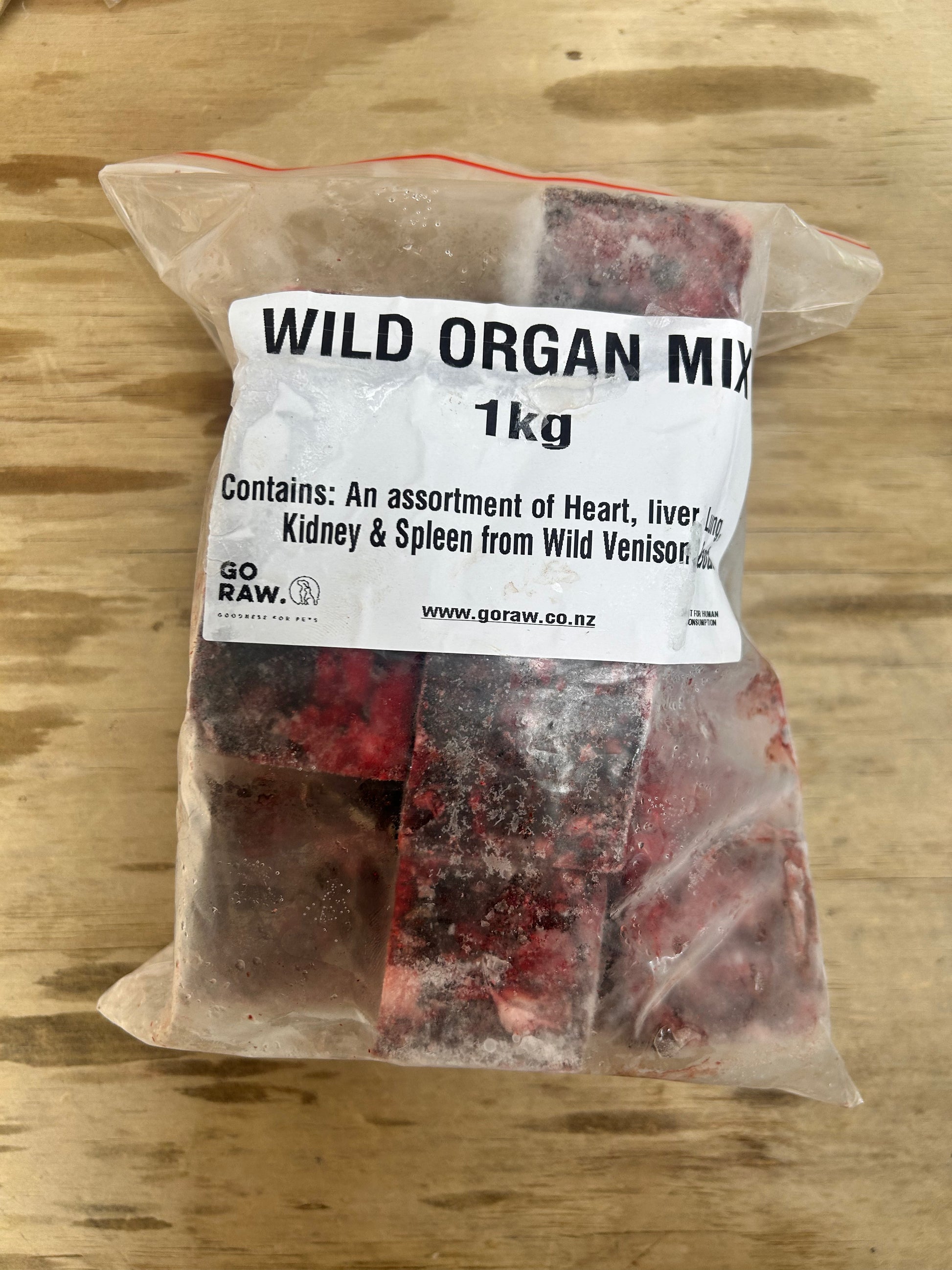 Go Raw Pet Products - Wild Organ Mix 1kg