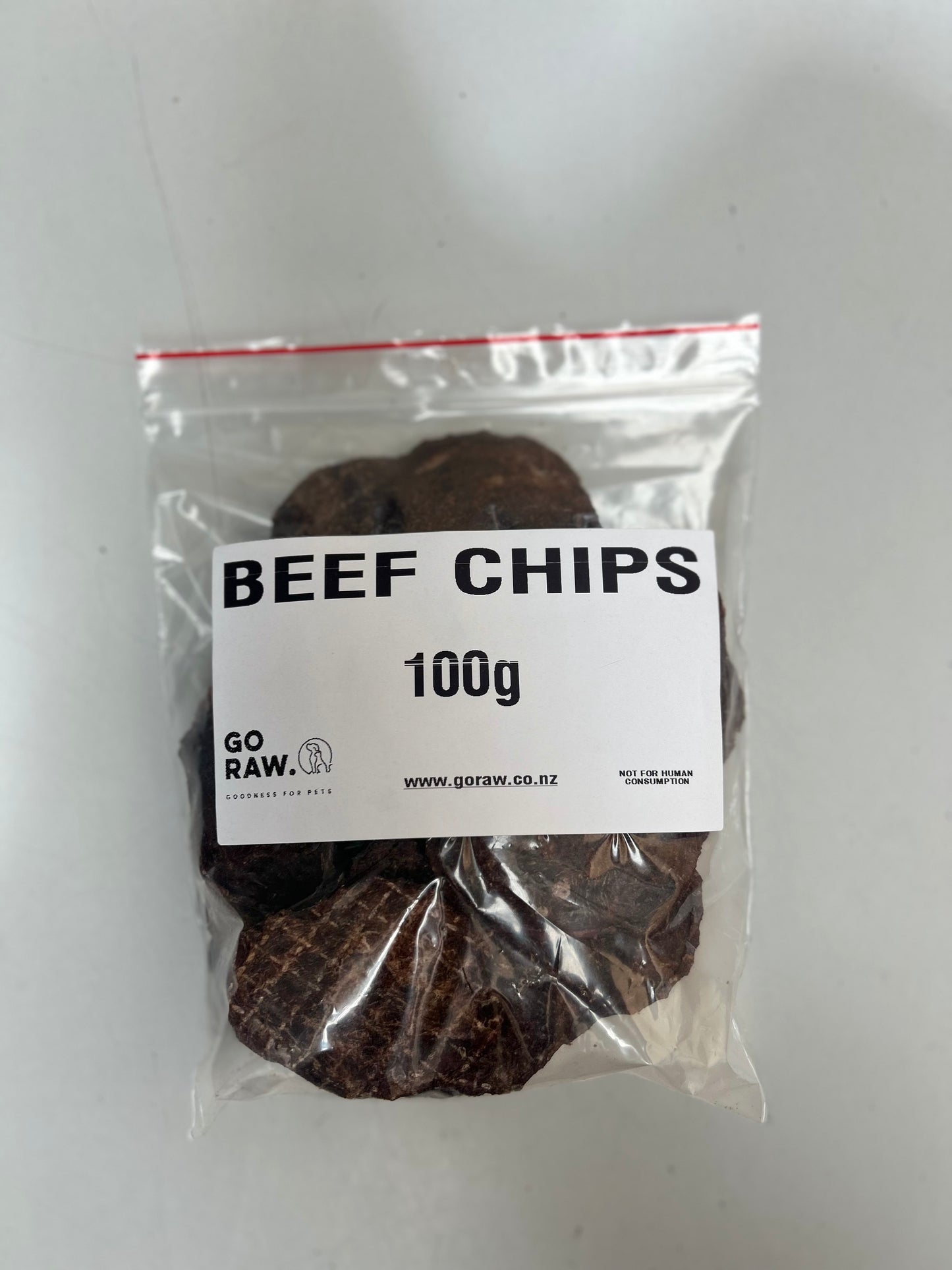 Go Raw Pet Food - Beef Chips 100g