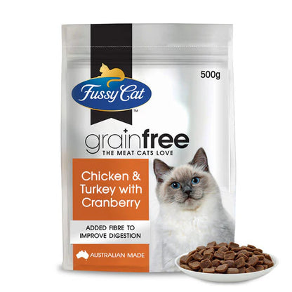 Go Raw Pet Products - Fussy Cat Chicken Turkey Cranberry 500g