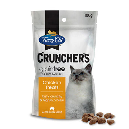 Go Raw Pet Products - Fussy Cat Crunchers Chicken 100g 