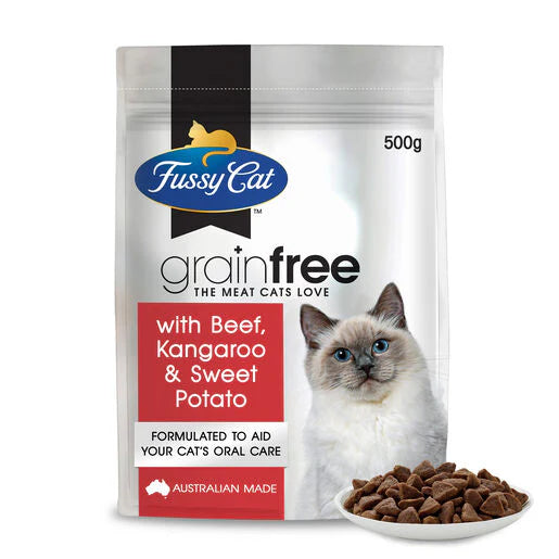 Go Raw Pet Products - Fussy Cat Kangaroo Sweet Potato 500g