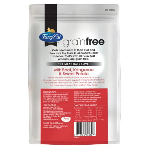 Go Raw Pet Products - Fussy Cat Beef Kangaroo Sweet Potato 2.5kg 