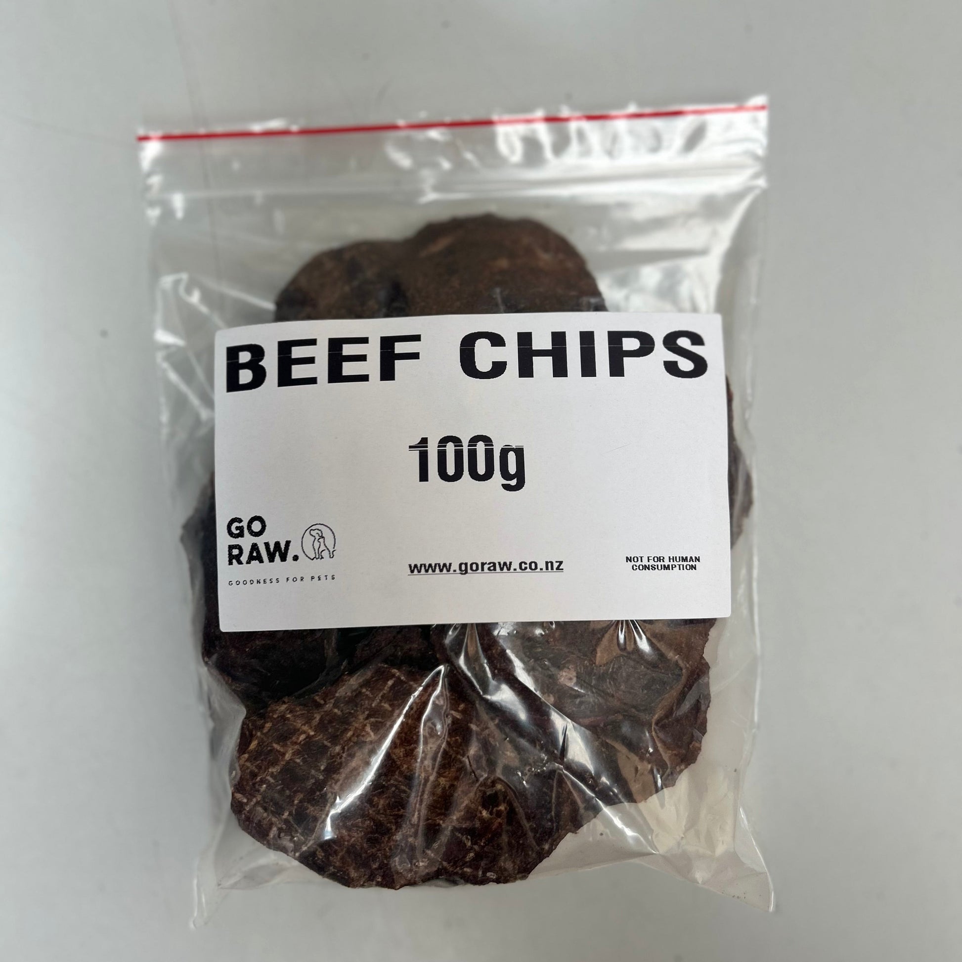Go Raw Pet Food NZ - Beef Chips 100g