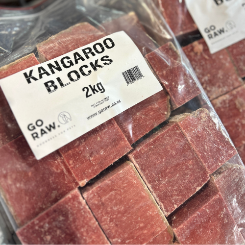 Kangaroo Blocks - Go Raw Pet Food NZ
