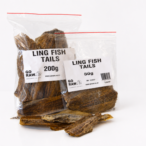 Ling Fish Tails - Go Raw Pet Food NZ