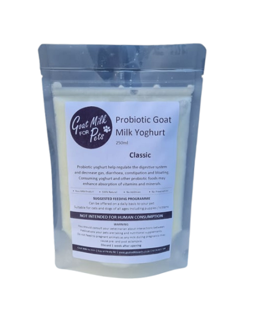Natural Goats Milk Yoghurt 250ml - Go Raw Pet Food NZ 