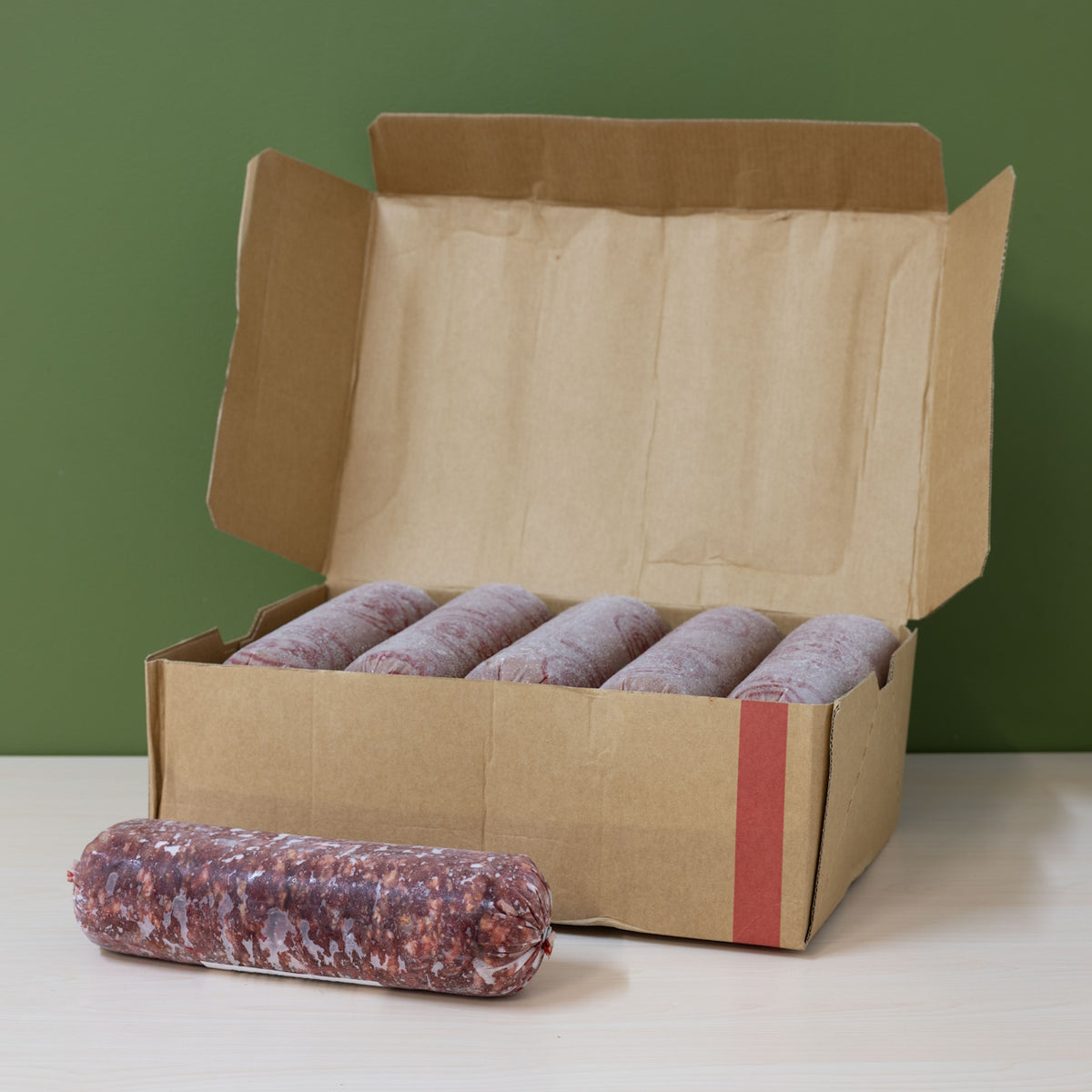 Steak Kidney Kiwifruit 1.8kg Roll Bulk Box - Go Raw Pet Food NZ