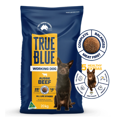 True Blue Working Dog Beef 20kg - Go Raw Pet Food NZ