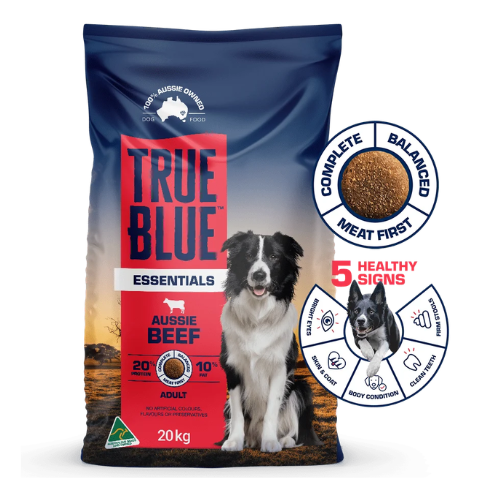 True Blue Essentials Beef 20kg - Go Raw Pet Food NZ