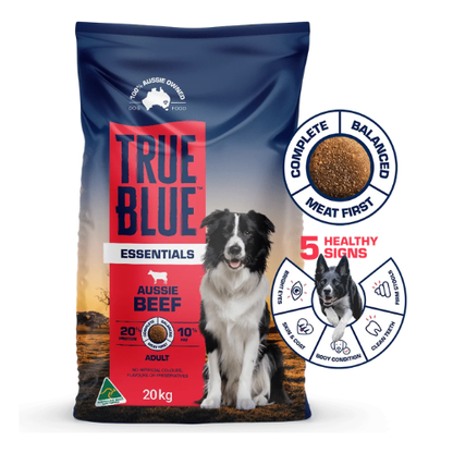 True Blue Essentials Beef 20kg - Go Raw Pet Food NZ