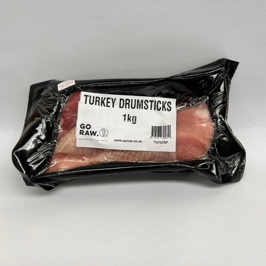 Turkey Drumsticks 1kg - Go Raw Pet Food NZ