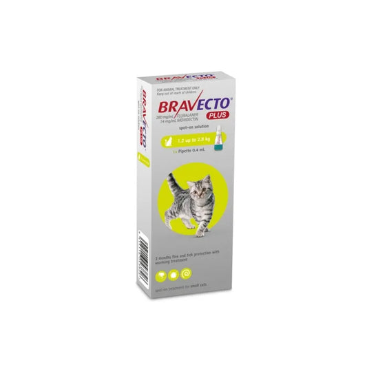 Go Raw Pet Products - Bravecto Plus for Cats Small 