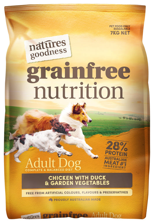 Go Raw Pet Products - Natures Goodness Adult Dog Biscuits Chicken with duck